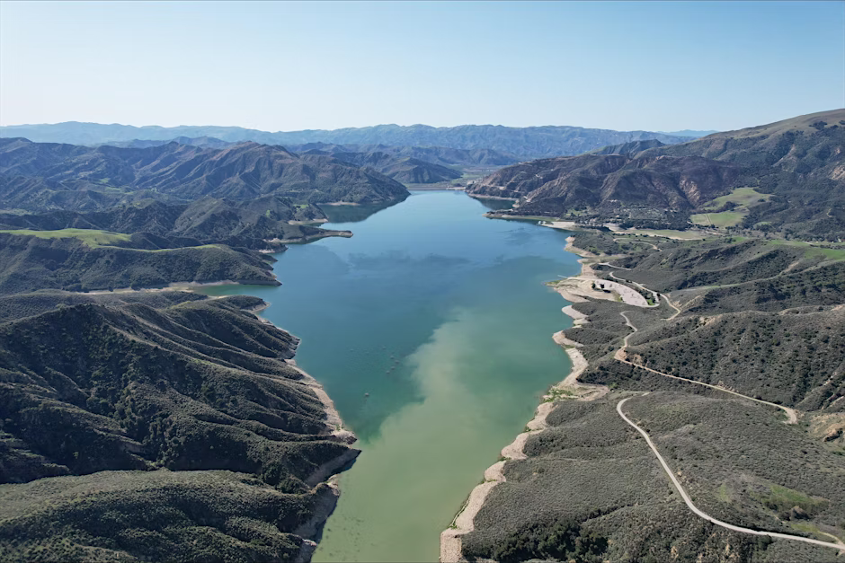 Lake Piru Arial Shot